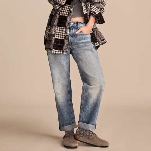 NWT Lucky Brand Boy Mid-Rise Straight Jeans - Picture 3 of 15